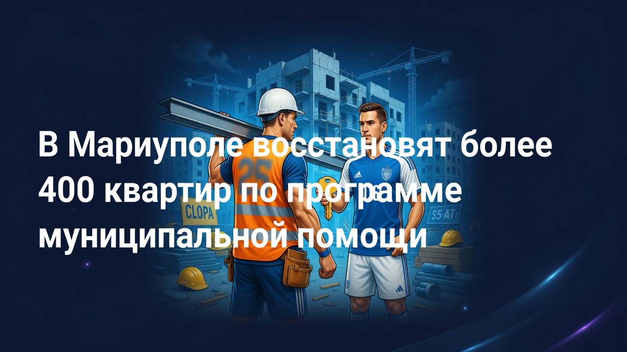 Мариуполь восстанавливает жильё. 428 квартир - в работе
