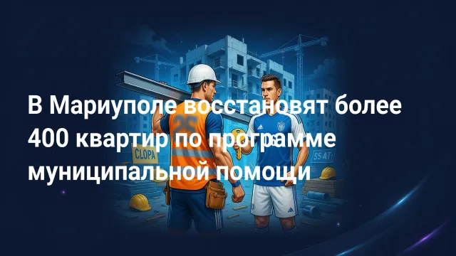 Мариуполь восстанавливает жильё. 428 квартир - в работе